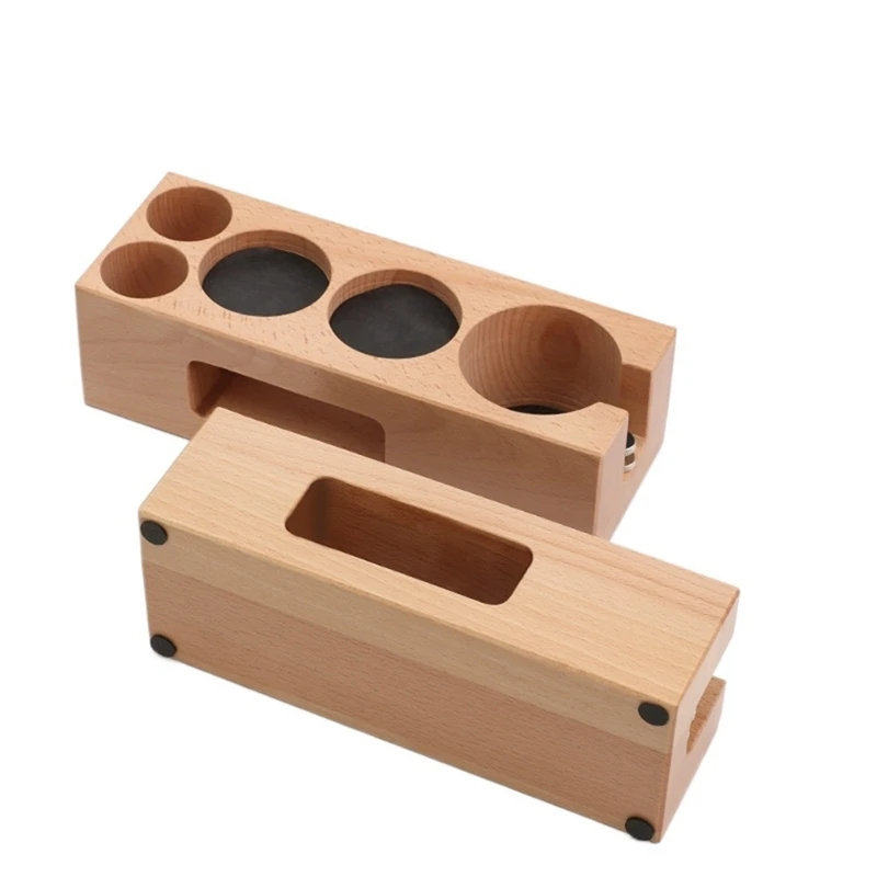 

1PCS Coffee Tamper Holder Wood Filling Support Base Espresso Tampering Mat Station Stand for Barista Coffee Accessories Tool