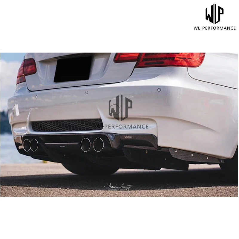 E9x E90 E92 E93 M3 High Quality Carbon Fiber Rear Bumper Lip Diffuser for Bmw E90 E92 E93 M3 V Style Car Body Kit