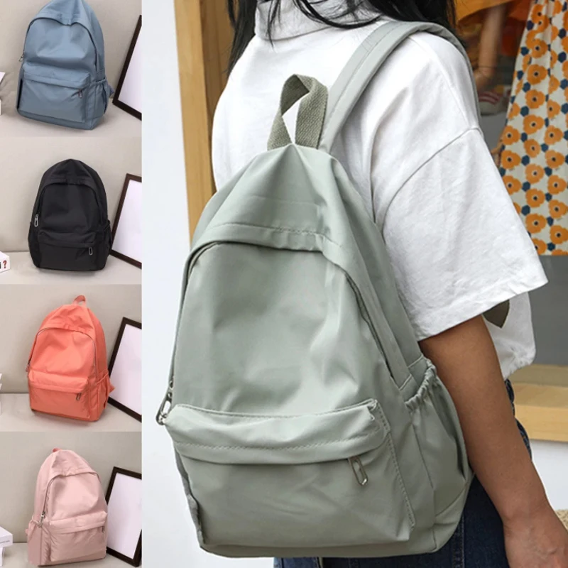 mochila-escolar-feminina-a-prova-d'agua-mochila-escolar-de-grande-capacidade-ziper-suave-solida-para-adolescentes-meninas-casual-bolsa-de-dia-material-escolar-novo