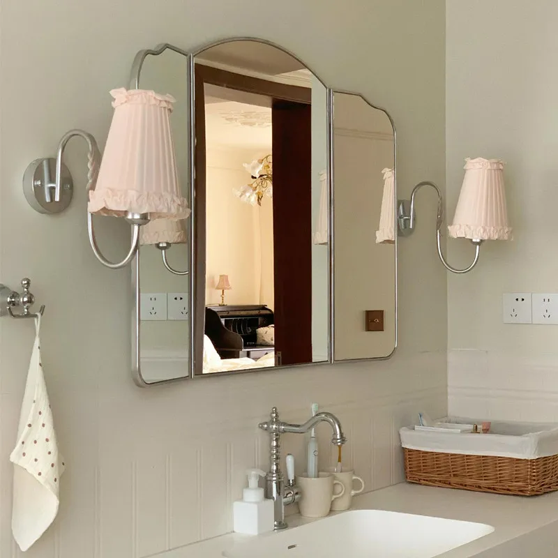 Irregular Vanity Mirror Decor Unbreakable Fold Art Infinity Mirror Decor Wall Makeup Desk Custom Badezimmerspiegel Home Decor