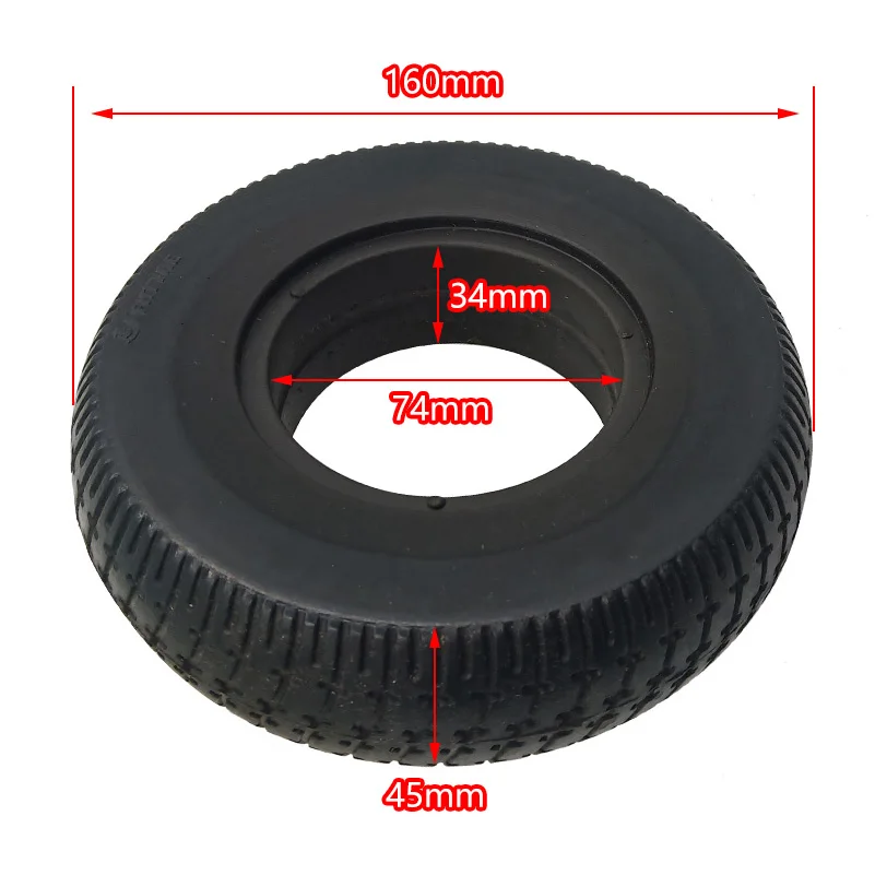 6Inch Solid Tire Wheels 6x2 Explosion-Proof Tire For Electric Scooter Wheelchair Wheel Chair Truck F0 Pneumatic - view 3