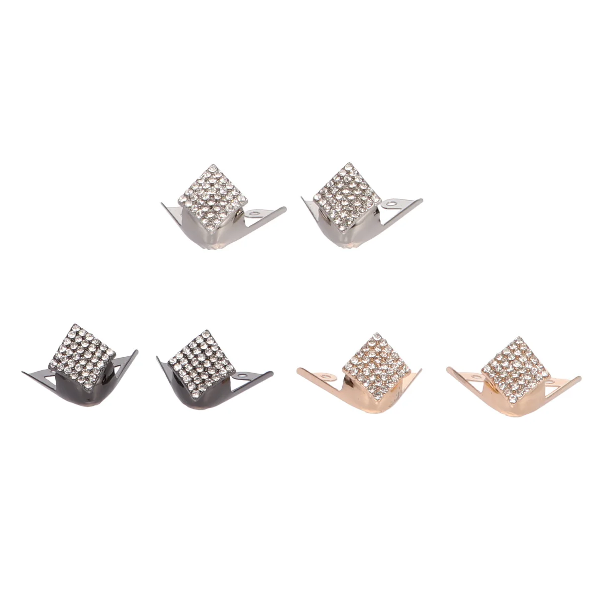 

3 Pairs High Heel Toe Protectors Pointed Metal Caps Shoe Accessories Durable Repair Supplies Glossy Finish Elegant Design