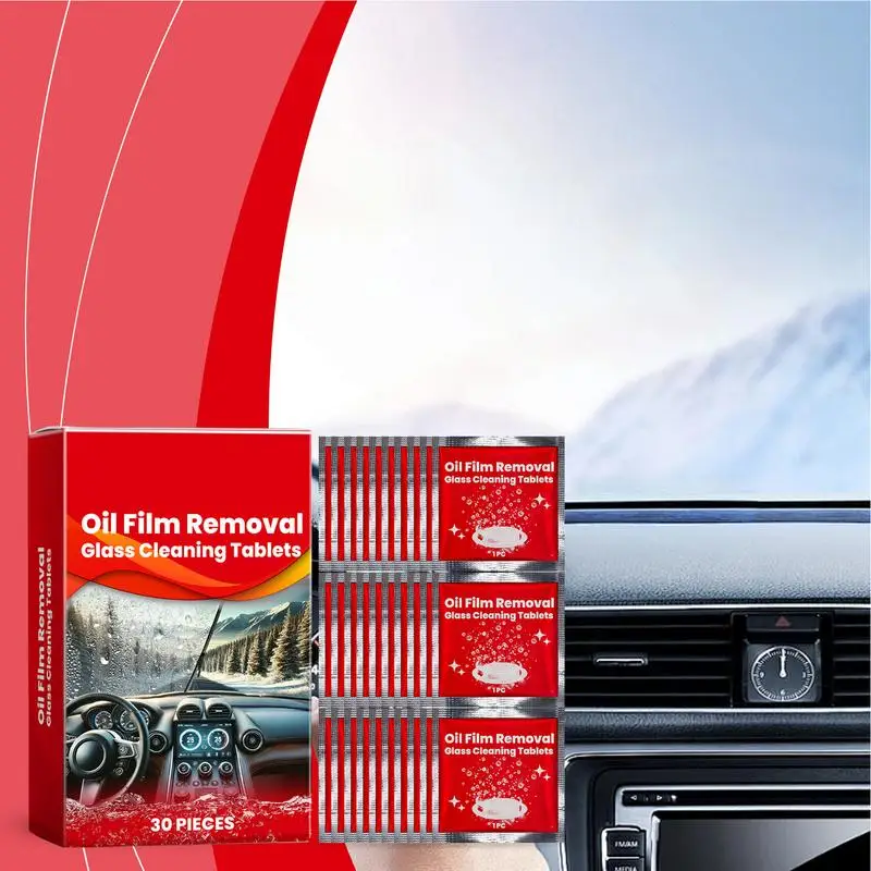 Windshield Glass Cleaner Tablets Effective Washer Fluid Tablets Concentrated Tablets For Windshield Windshield Wiper Fluid