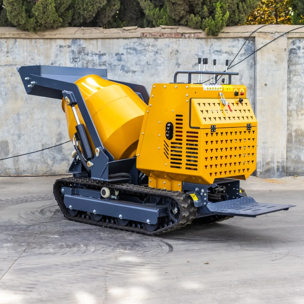 تخصيص الزاحف طبل خلاط الخرسانة الزاحف شاحنة قلابة الذاتي تجميع آلات الخرسانة