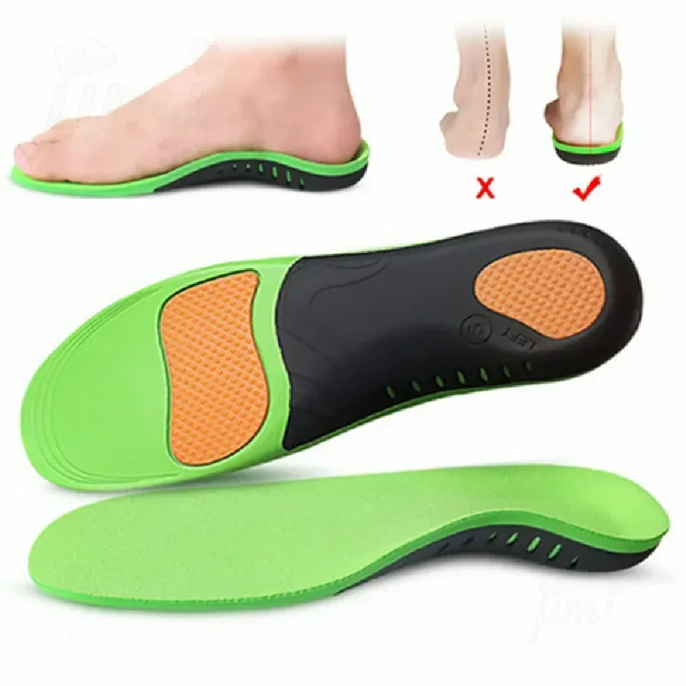 EVA Orthopedic Shoes Sole Insoles for Feet Arch Foot Pad X/O Type Leg Flat Foot Elastic Shock Absorption Comfortable Insoles