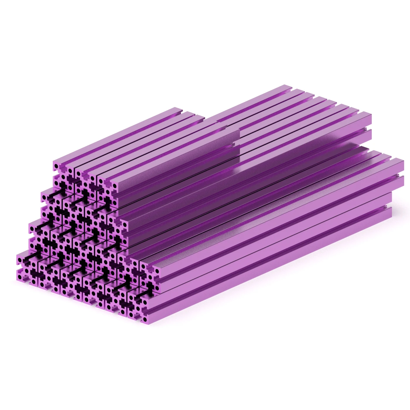 

Upgrade 1515 Aluminum Extrusion Profile Frame Kit For VORON 0.1 3D Printer Alloy Frame Bracket Tapping Drilling 6063 Profile Set