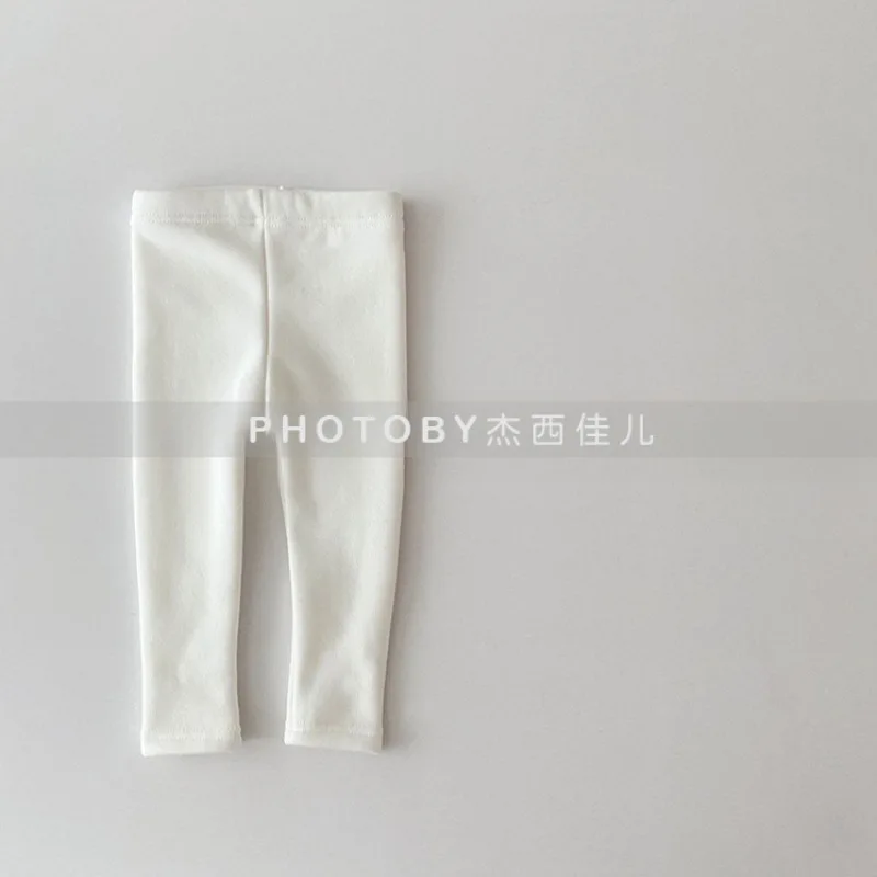 طماق مبطنة بالصوف الكورية الصلبة عادية شتاء الخريف جديد بنين بنات الأطفال المألوف كل مطابقة لينة مريحة