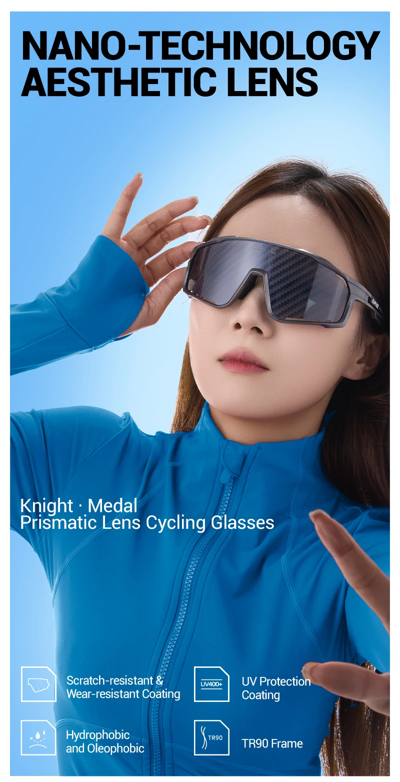 KAPVOE Nano Lens Fahrradbrille MTB Radfahren Sonnenbrille Rennrad Brille Cooles Muster Mode Outdoor Sport Sonnenbrille – Detail 1