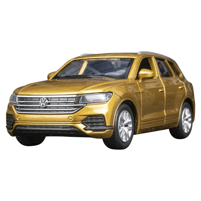 1:36 Volkswagens Touareg SUV Alloy Car Model Diecasts Metal Toy Vehicles Car Model Simulation Pull Back Collection Kids Toy Gift