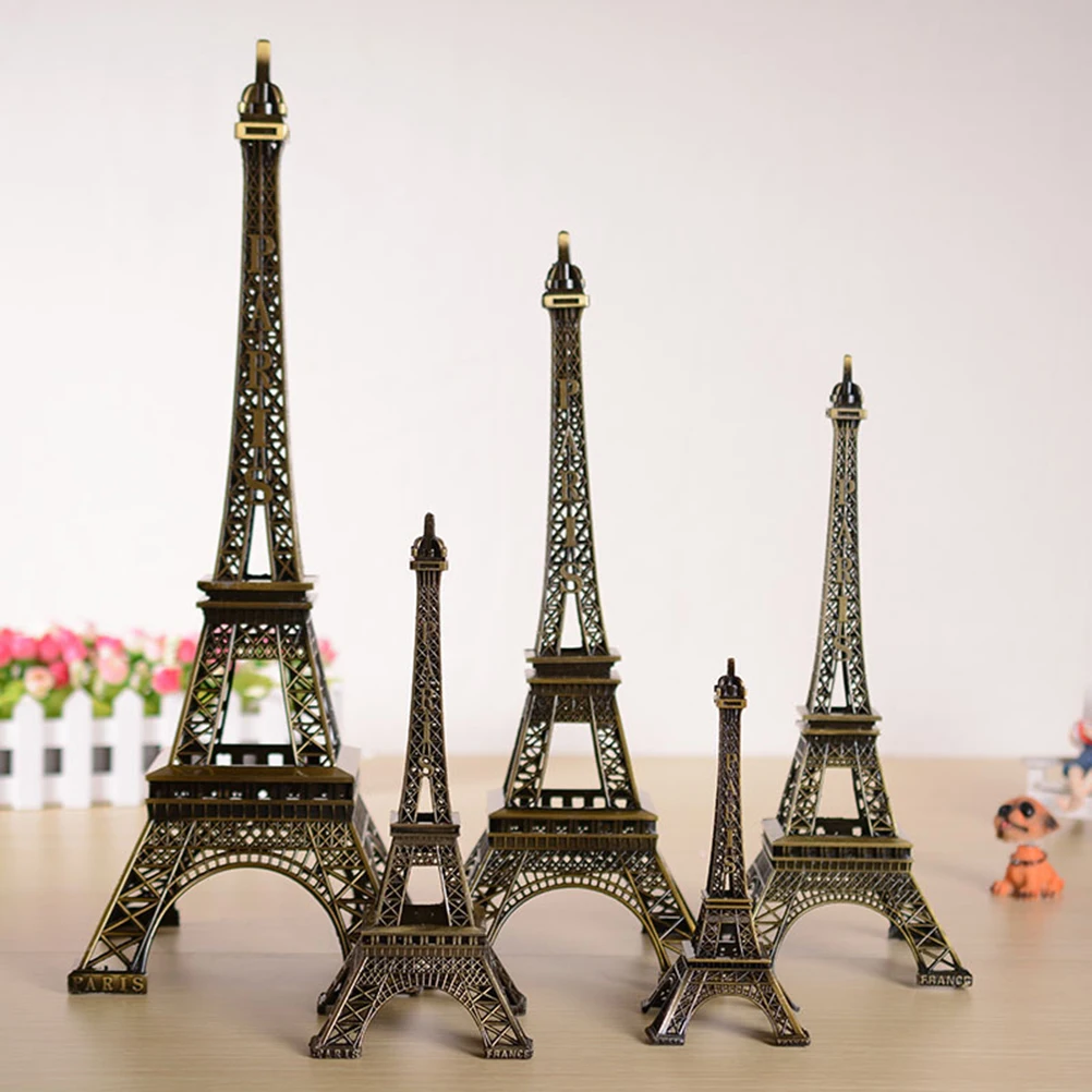 

80Mm 100Mm 130Mm 150Mm 180Mm Eiffel Tower Metal Statue Iron Home Desk Decoration Gift For Family Friends Office Decor Stress