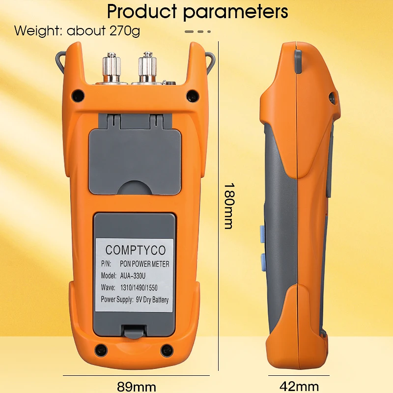 PAYEN AUA-330U/A Handheld Fiber Optical PON Power Meter FTTX/ONT/OLT APC UPC Port 1310nm 1490nm 1550nm mit LED-Licht