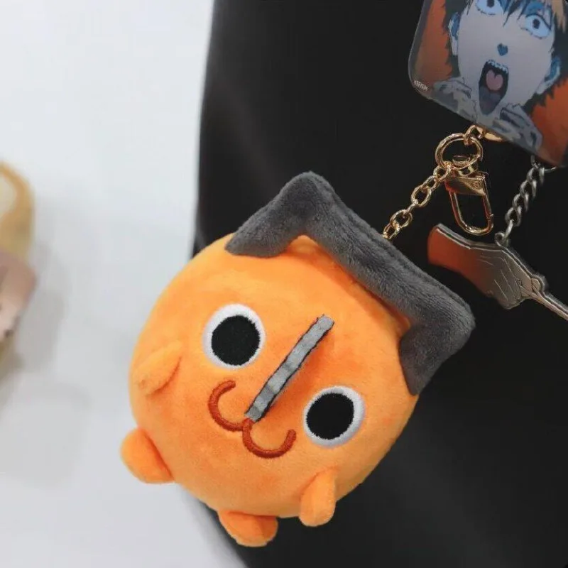 10Cm Chainsaw Man Bread Soft Plush Filling Doll Keychain Handbag Hanging Ornaments Waist Decoration Friend Birthday Gift Toys