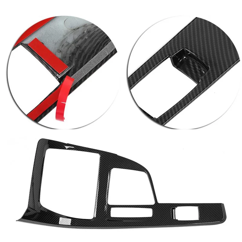 Carbon Fiber Style Abs Updated Car Styling Gear Shift Panel Cover Trim For Bmw X1 F48 2016 2017 2018 2019