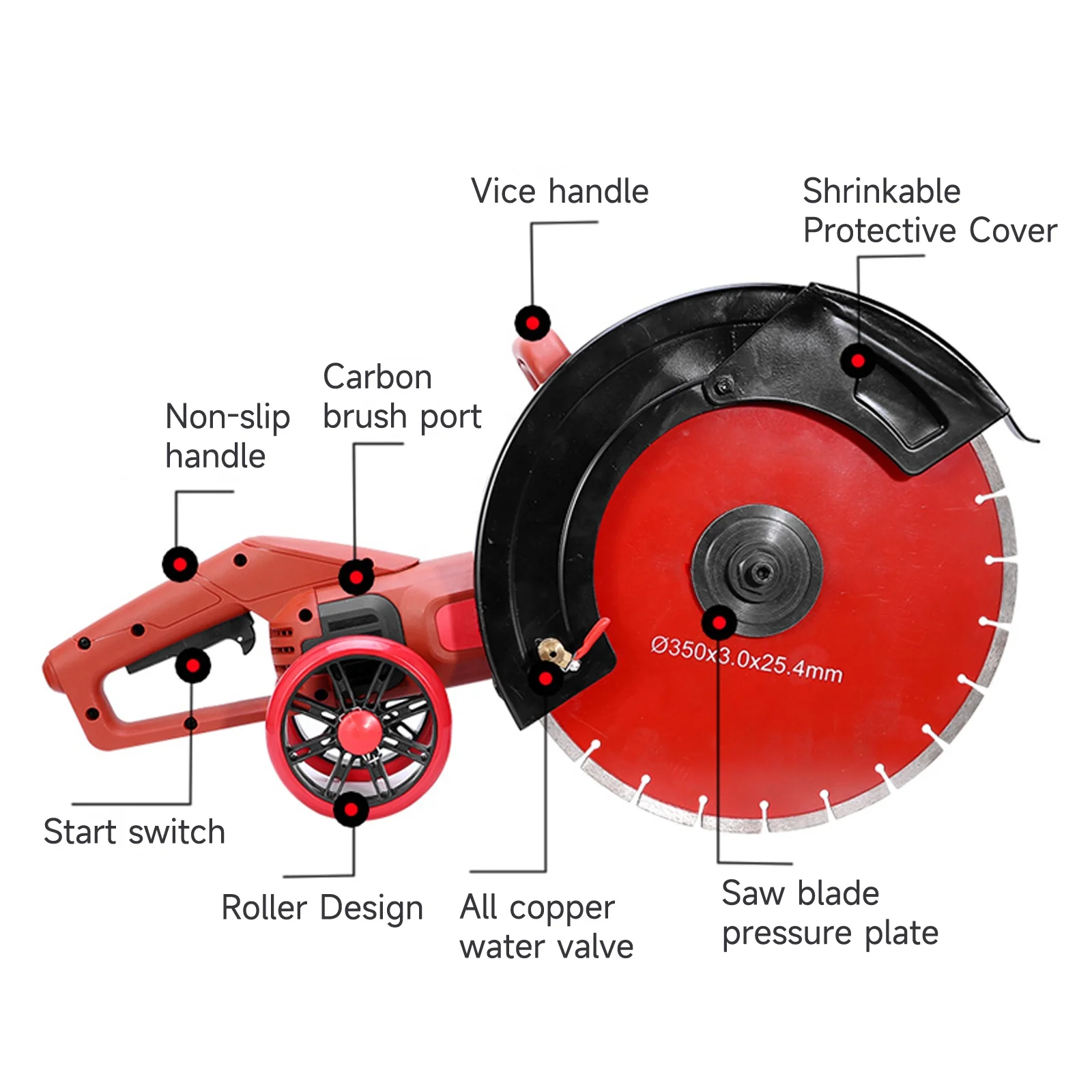 Saw Concreted hand held petrol cut off saw electric wall chaser