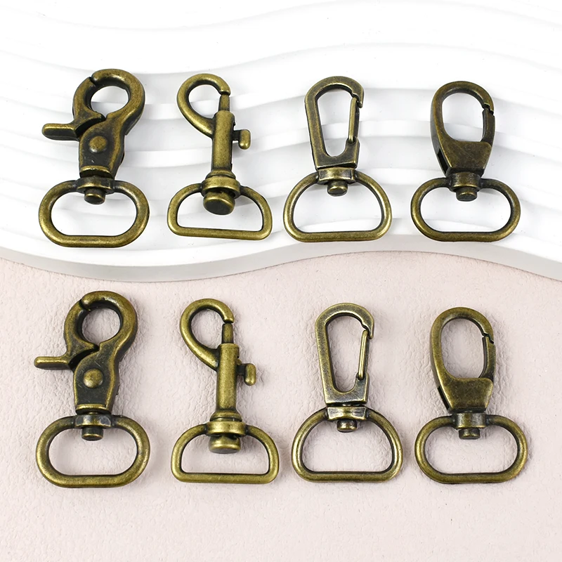 10/20 قطعة 25 مللي متر الرجعية البني مشبك معدني الدورية جراد البحر أبازيم خطاف بنابض حقيبة حزام الكتف ربط المشبك ملحقات الأجهزة