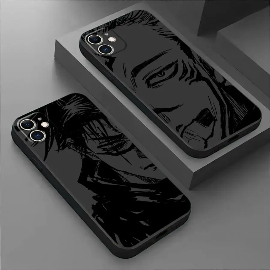 Anime Sukuna Jujutsus Kaisen Phone Case for Google Pixel 7a 6a 7 Pro 6 Pro 8 Pro 8a Cover Shockproof Bag Black Soft