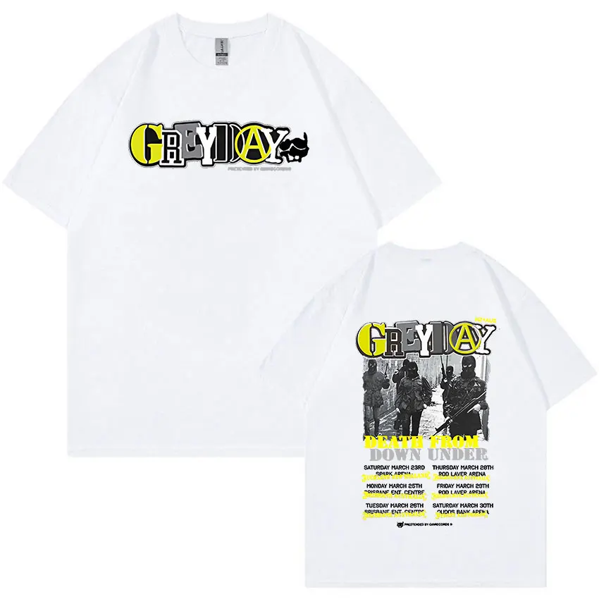 Suicideboys Grey Day 2024 Tour Graphic T Shirt Rap Men's Hip Hop Vintage Style T-shirts 100% Cotton Oversized T-shirt Streetwear