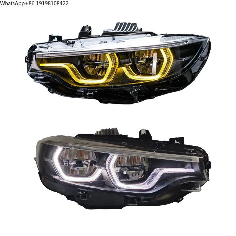 

YU GUANG Front Light for BMW 4 Series F32 F33 F36 F80 F82 Headlamp 2013 2020 Lci Upgrade Ikon V2 Style Headlights Switchable DRL