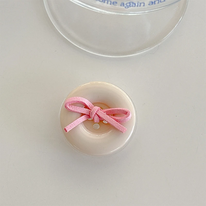 Coréen 3D mignon bonbons bouton nœud papillon support téléphone poignée Tok Griptok anneau de support pour iPhone accessoires support de support de téléphone support