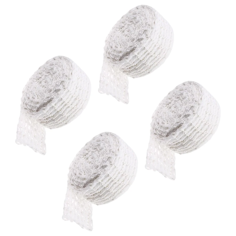 

4pcs Roll Sausage Beef Netting Polyester Pork Wrapping Net Cooking String For Meat Sausage Mesh Chicken Netting Kitchen Meat