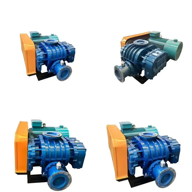 for Three-leaf Fish Pond Aerobic Blower RSR-100 Low Noise Air-cooled Double Fuel Tank Fish Farm Air Pump Mini Roots Blower
