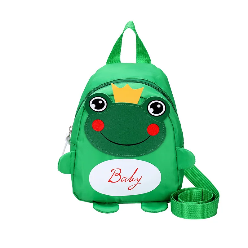 Anti-lost Children\'s Backpack Cute Cartoon Animal Panda Frog Backpack With Traction Rope Baby Child Safety Strap Walker Strap