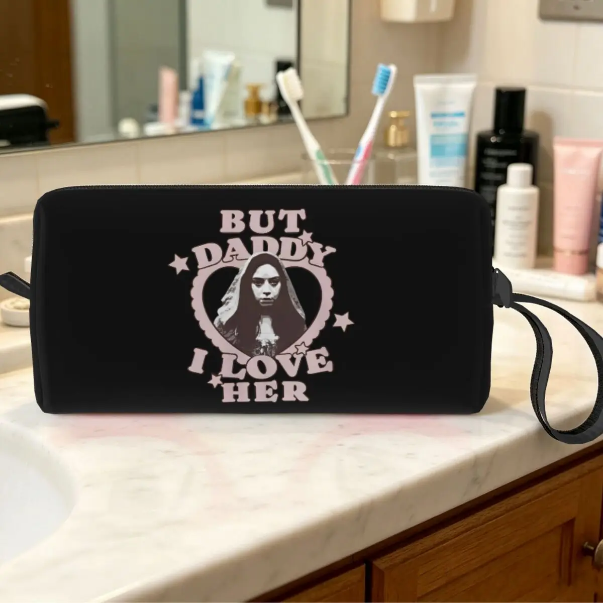 Papá, me encanta ella, Aubrey Plaza, Rio Vidal, Bolsa de Maquillaje, Organizador de Cosméticos, Neceser de Viaje para Mujer, Bolsa de Belleza