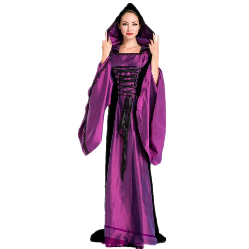 Purple Classical Long Sleeve Burlesque Costume Halloween Costume