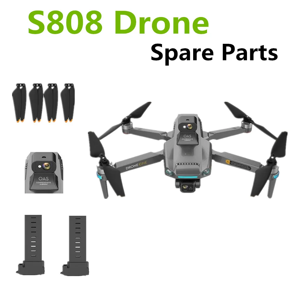 S808 Pro Drone Battery Accessories 7.4V 4500mAh S808 Propeller Maple Leaf S808 Drone Part