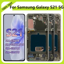 TFT Screen S21 5G LCD Display For Samsung Galaxy S21 5G SM-G991B/DS G991U LCD Display with Touch Screen Digitizer With Frame