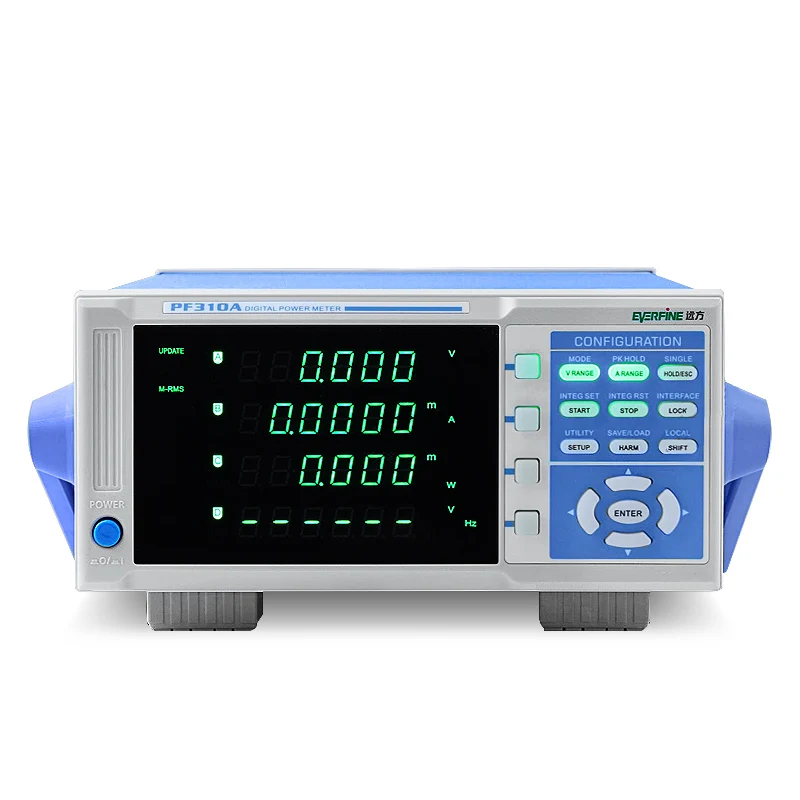 Fast arrival EVERFINE PF310A single-phase digital AC/ DC power meter parameter tester  harmonic and integral measurement