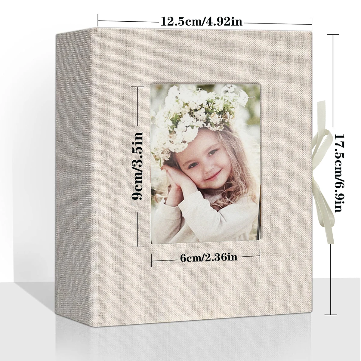 1pcs 4x6 small photo album capable of holding 100 photos mini baby album linen cover gift wedding family album