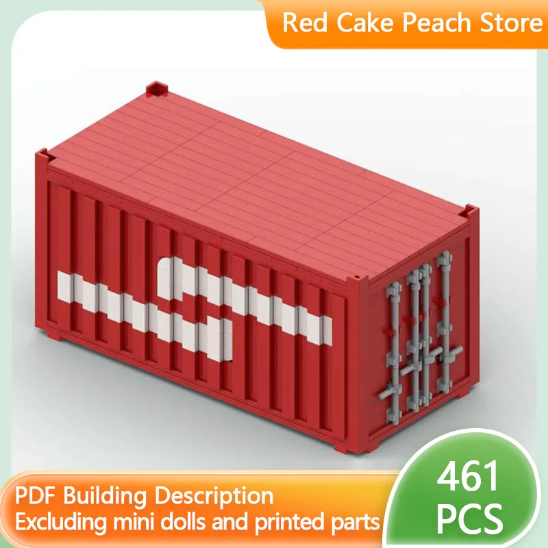 

City Car Model MOC Building Bricks Large Shipping Container Modular Technology Children Holiday Gifts Assemble Toys Suit