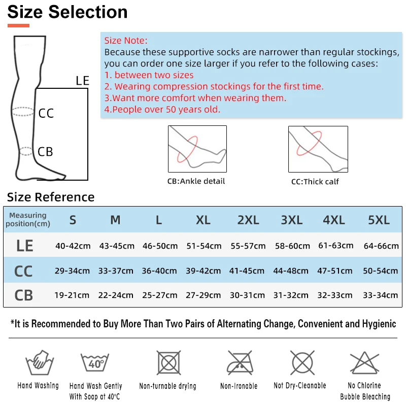 Hh Medical Open Toe Compression Stockings for Woman Men Knee High Calf Support Socks Graduated Pressure Support