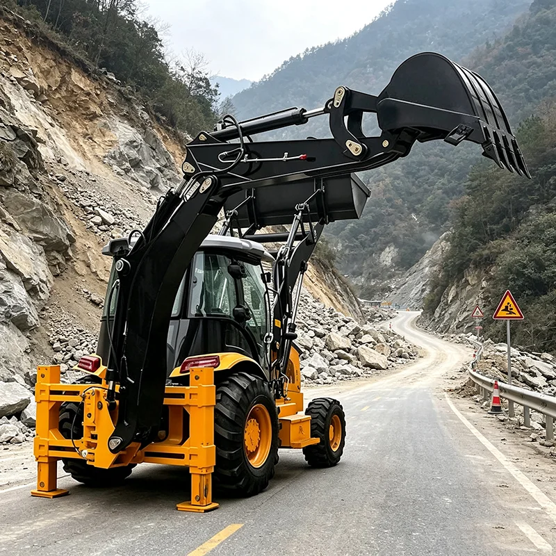 Backhoe Loader Diesel Engine Hydraulic Backhoe Loader for Sale