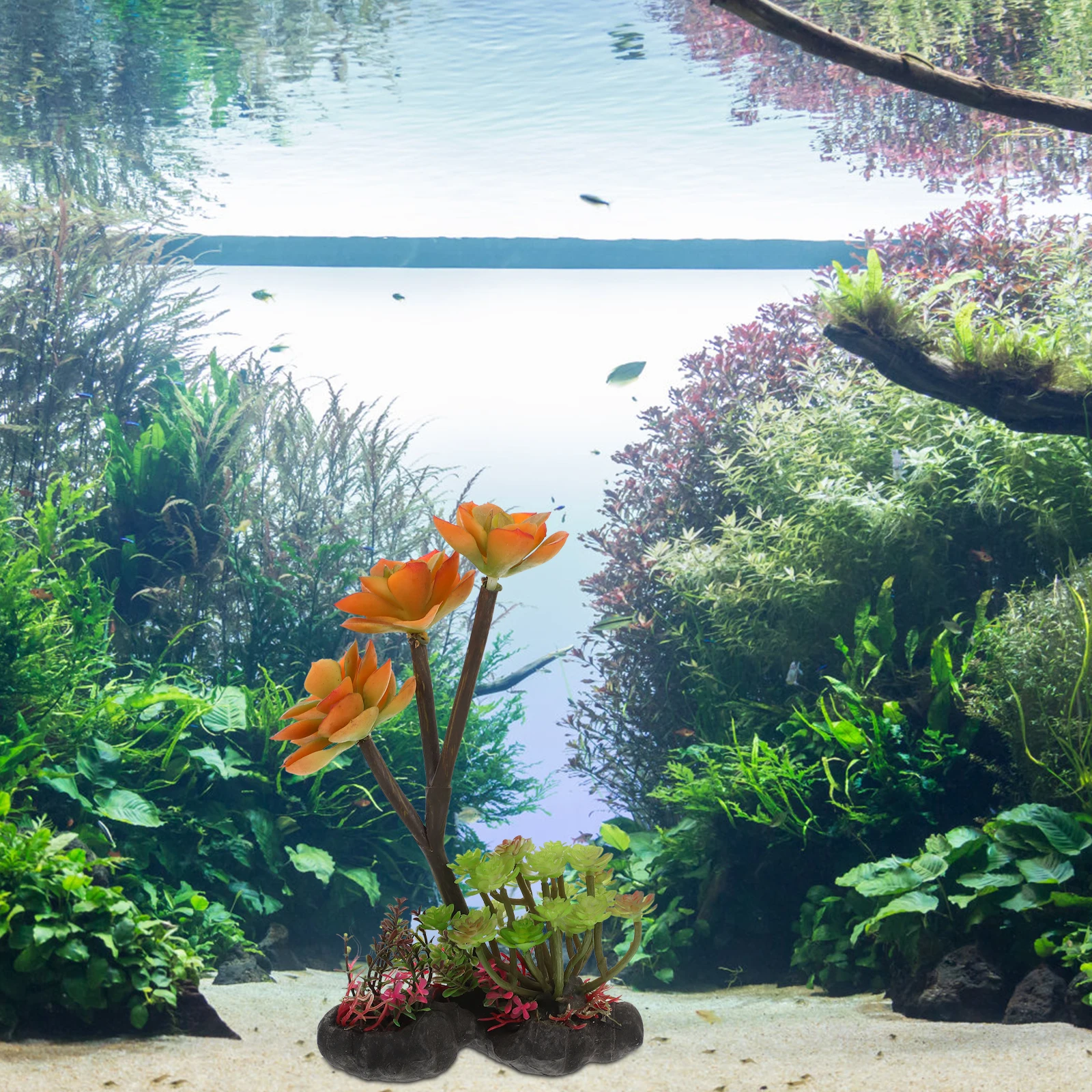 

Plastic Simulation Plant Aquarium Decoration Lifelike Fish Tank Artificial Plants Fish Tank Accessories Office Decoration