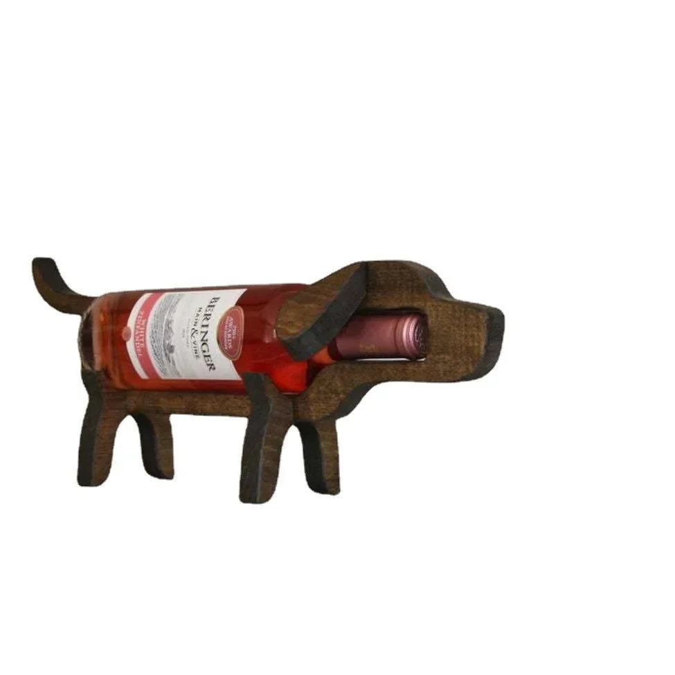 Rack de vinho beagle de madeira Rack de vinho beagle de madeira