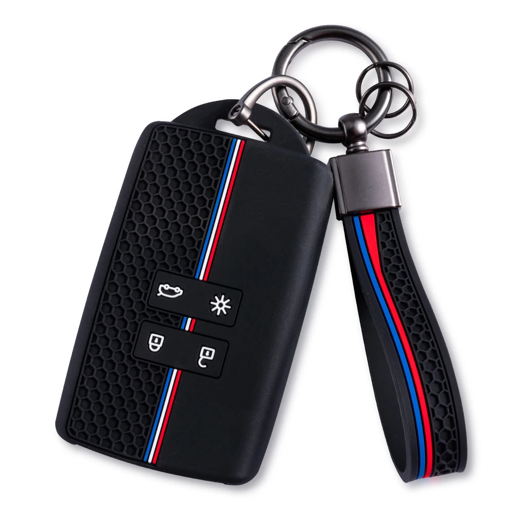 Card Key Case Cover Caps For Renault Clio 4 5 Austral Arkana Captur Megane Zoe Koleos Kadjar Dacia Duster Sandero Jogger Logan