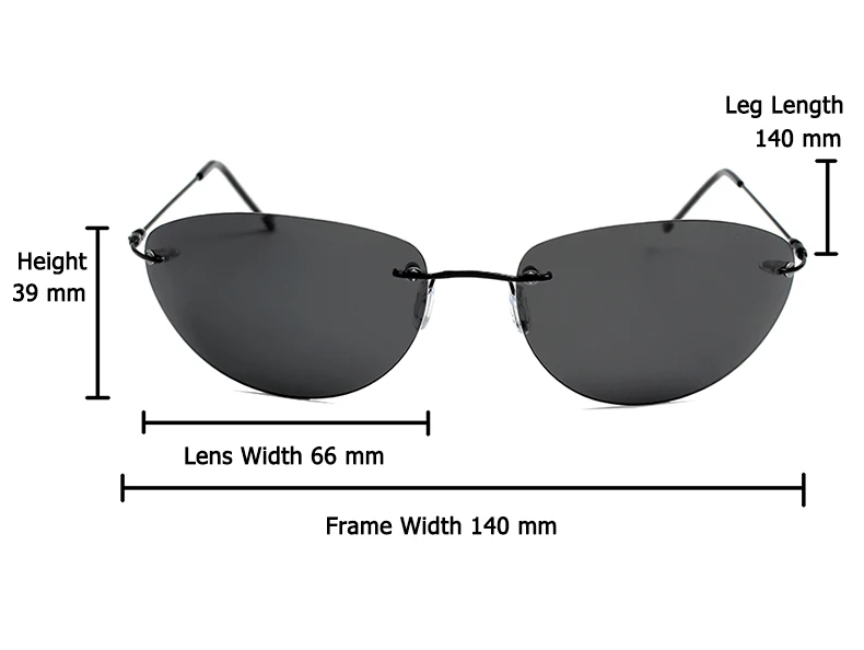 3 Stück Titan klassische polarisierte Sonnenbrille Männer Matrix Neo Morpheus UV400 Film super leichte Marke Designer randlose Sonnenbrille – Detail 5