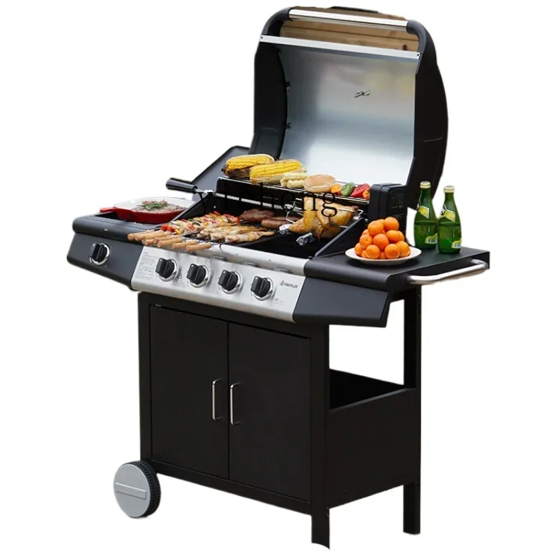 

Barbecue Grill Large American Barbecue Stainless Steel Courtyard Villa Commercial Liquefied Gas Barbecue Grill