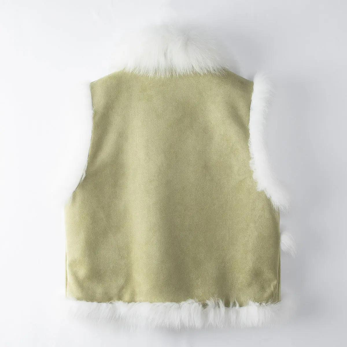 clothing for spring 2024, new fox fur, suede, fur, women's 90 duck down jacket, vest