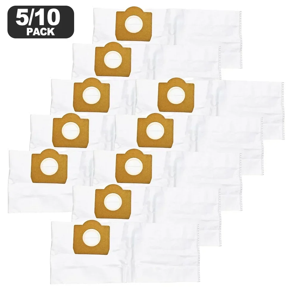 510 Vacuum Dust Bags For Karcher WD3 For MV3 SE Models Constructed With Fleece And Designed For Easy Clean Disposal