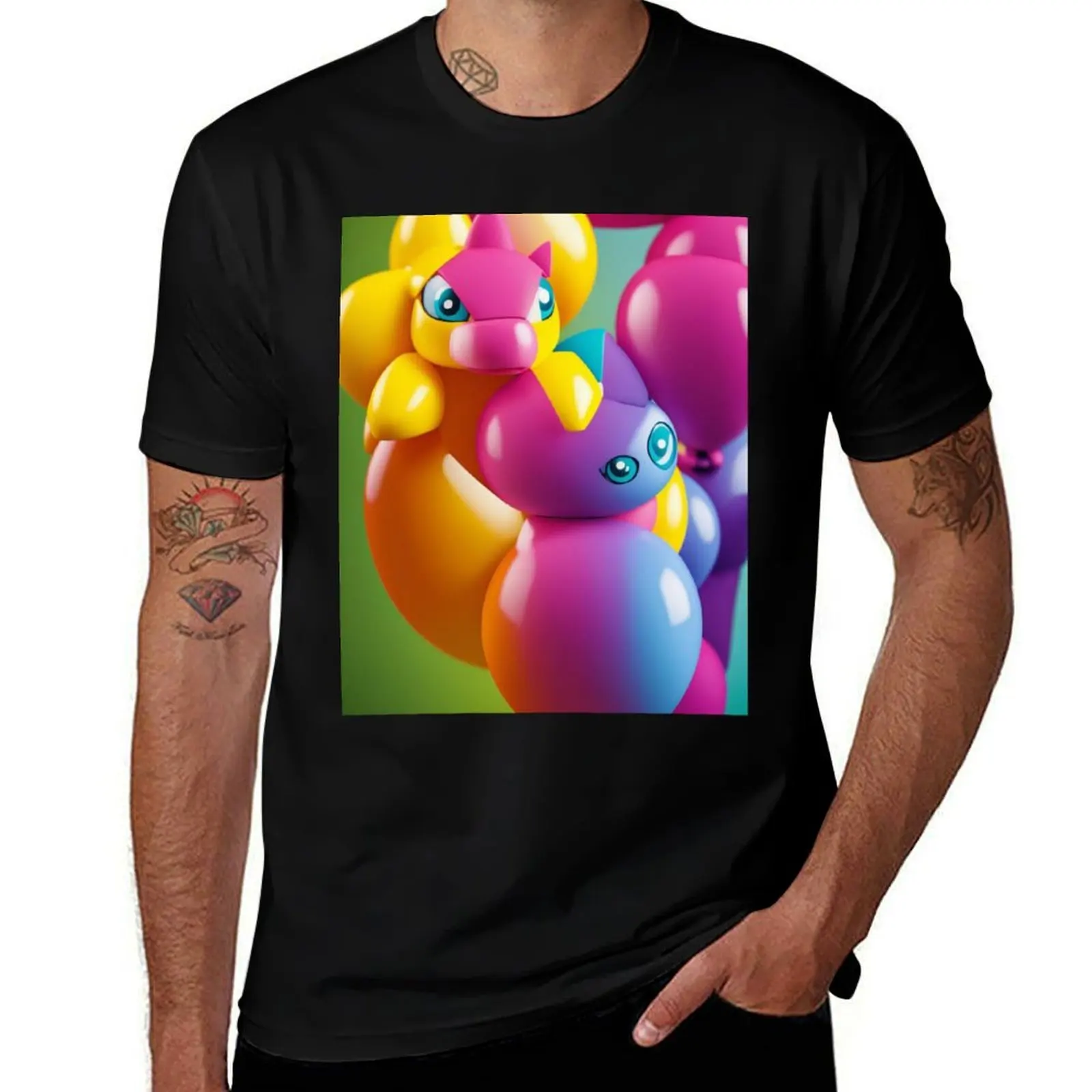 

Funny Cartoon Character T-Shirt new edition Luxury man rapper graphic tees t shirts men