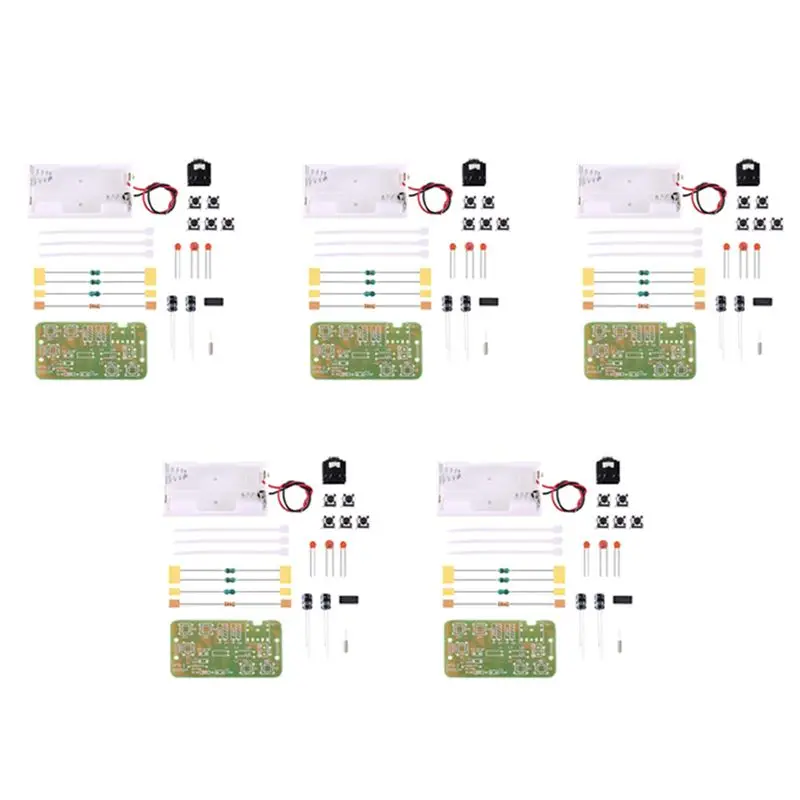 5X 76Mhz-108Mhz Stereo FM Radio Receiver Module FM DIY Electronic Soldering Circuit PCB Board Solder Practice Project