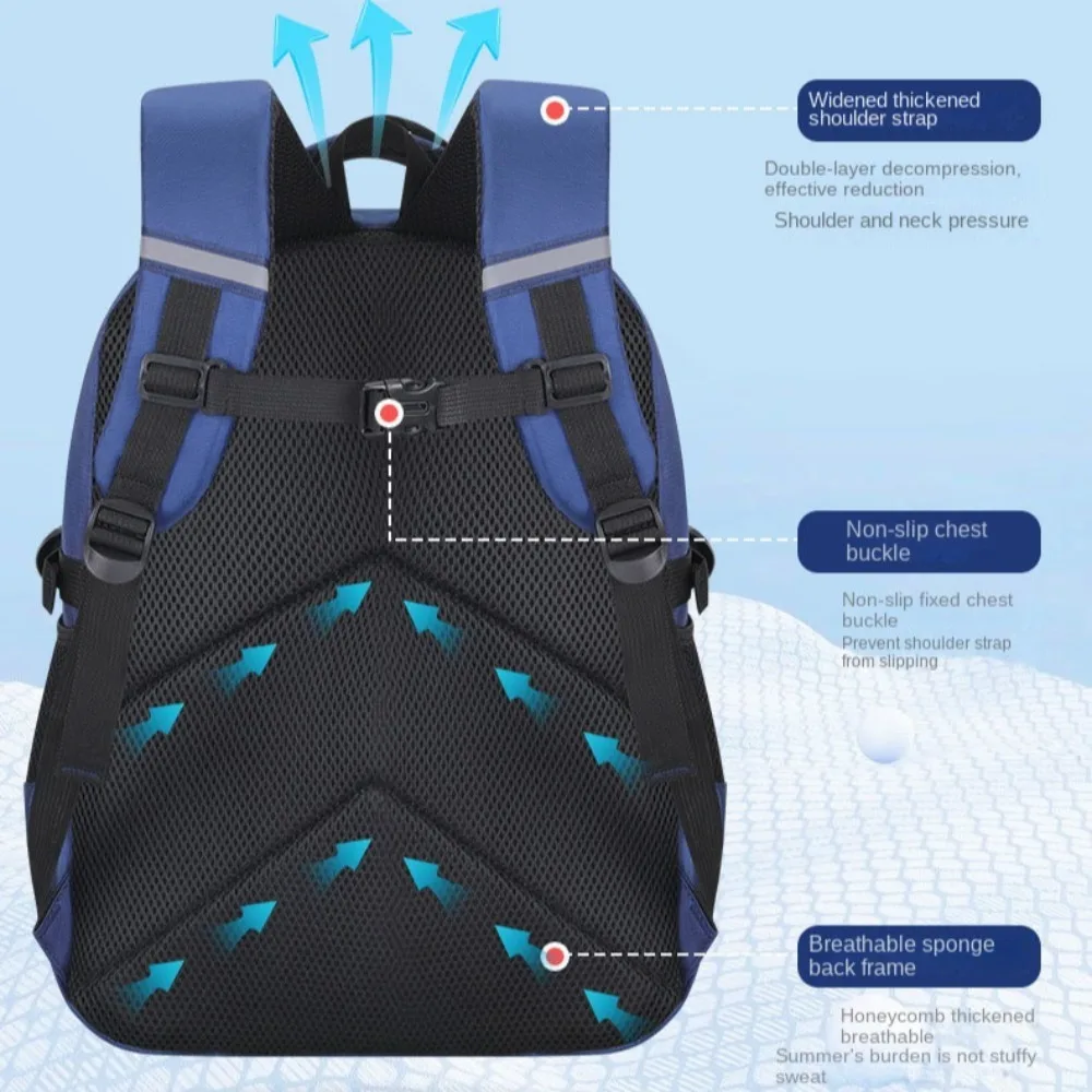 Grande Capacidade Kids Mochila Ortopédica, Mochila Impermeável Bagpack, Spaceman Imprimir Bagpack, Primária Sacos de Livro, Presente Infantil, Novo