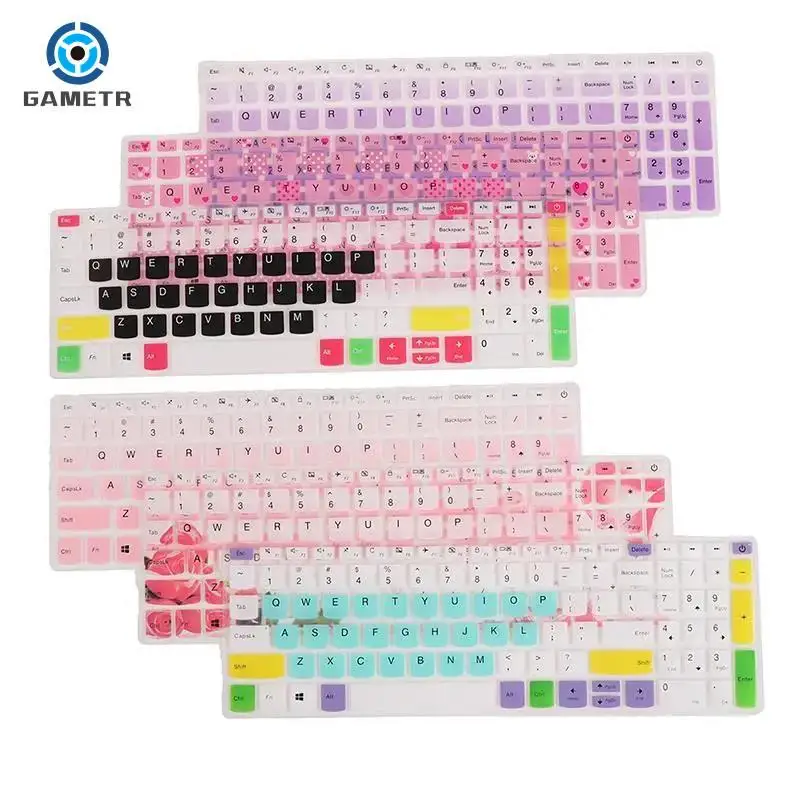 Pelindung sarung Keyboard Laptop silikon, penutup silikon 14 inci/15.6 inci untuk Lenovo IdeaPad 340C 330C 320 310S 510S tahan air