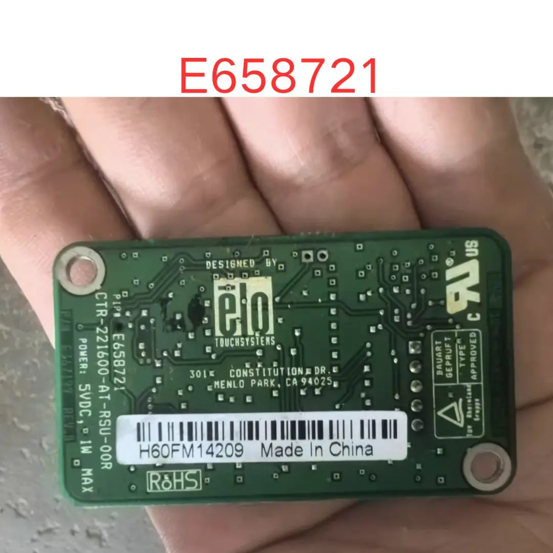 used E658721 original touch control card CTR-221600-AT-RSU-00R test OK Fast shipping