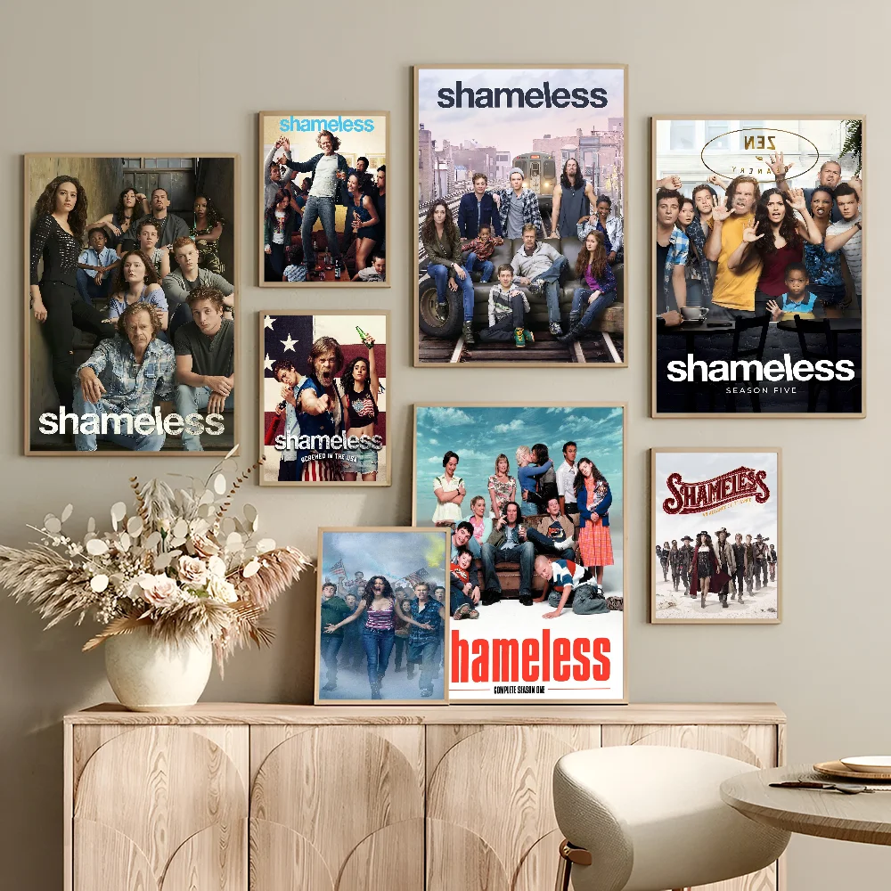 Tv Series Shameless Movie Classic DIY Sticky Poster Fancy Wall Sticker for Living Room Bar Decoration Wall Decor #2