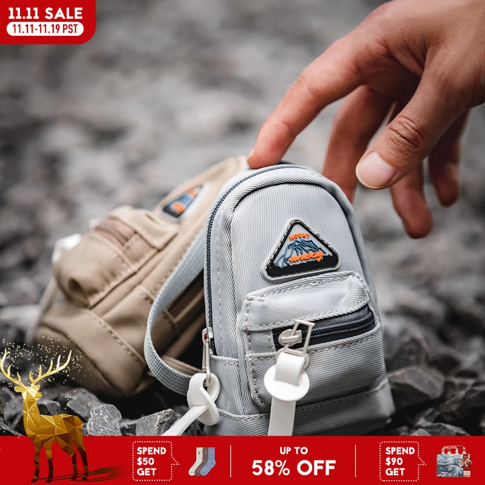 

Мини-функциональные подвесные сумки серии Maden Mountain, маленькая уличная поясная сумка для ключей, держатель для карт наушников для мужчин и женщин