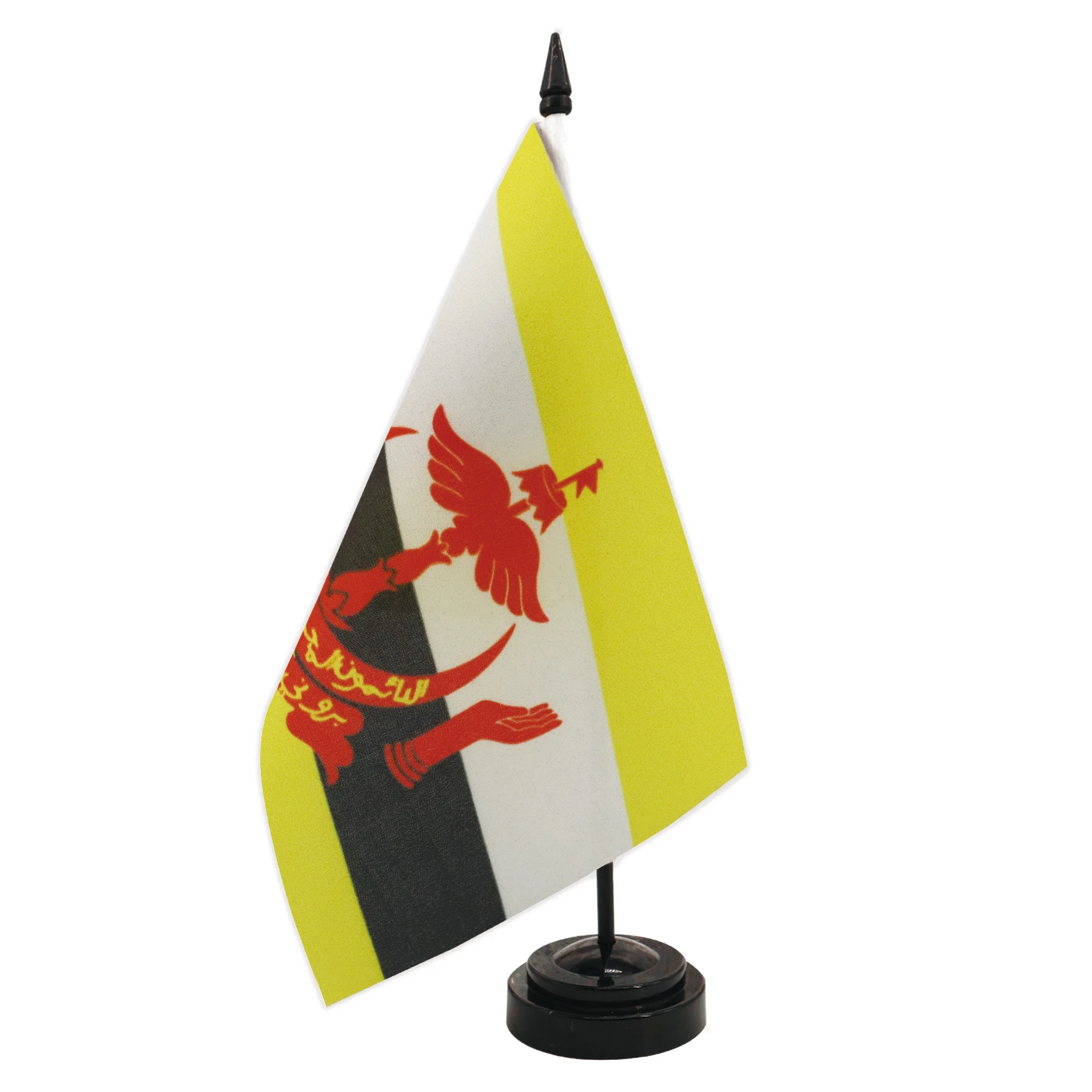 Brunei Desk Flag 5.5x8.3inch Conference Negotiation Flag Product Display Office Top Desk Ornaments Flags